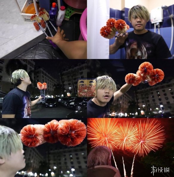 泰国廉价COS天王最新力作 套套套头变身天线宝宝！