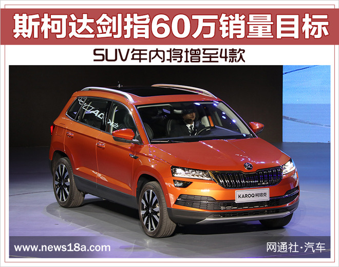 斯柯达剑指60万销量目标 SUV年内将增至4款