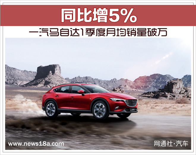 一汽马自达1季度月均销量破万 同比增5%