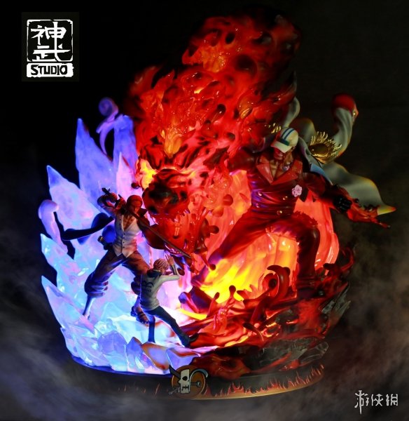 勇气拯救世界那几秒《海贼王》赤犬VS克比、香克斯雕像公开