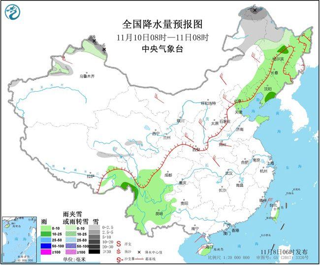 冷空气不间断北方将接连遭遇大范围雨雪降温