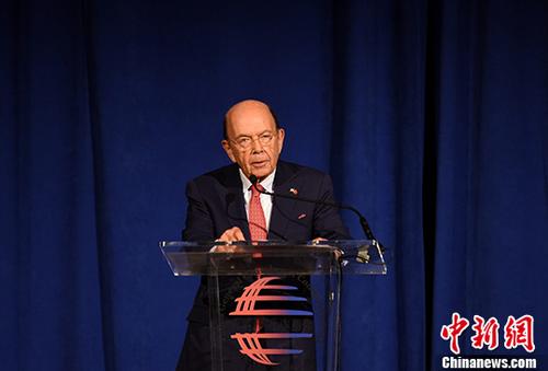 资料图：美国商务部长罗斯。中新社记者 刁海洋 摄