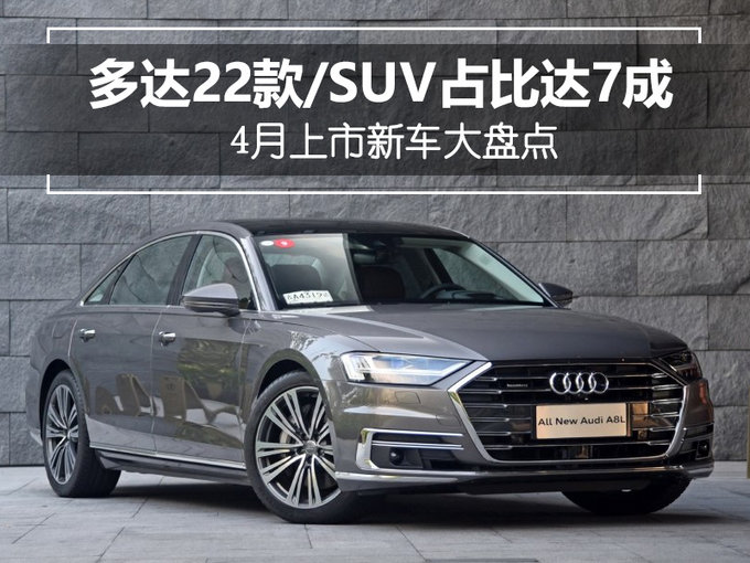 热闹！4月车市22款新车齐上市 高达7成是SUV