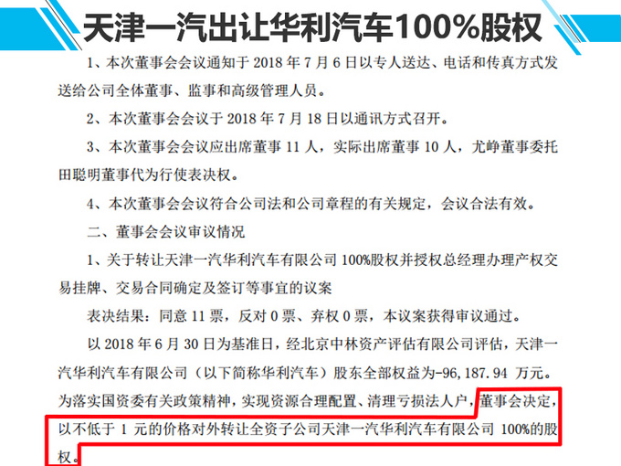 拜腾拟收购一汽夏利轿车资质 价格仅1元