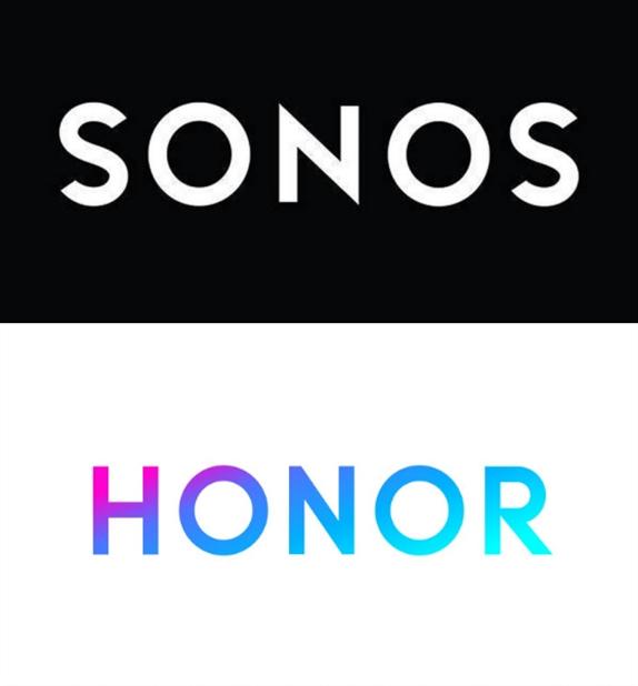 话说,只有小雷一个人发现sonos和荣耀的新logo蜜汁相似吗?