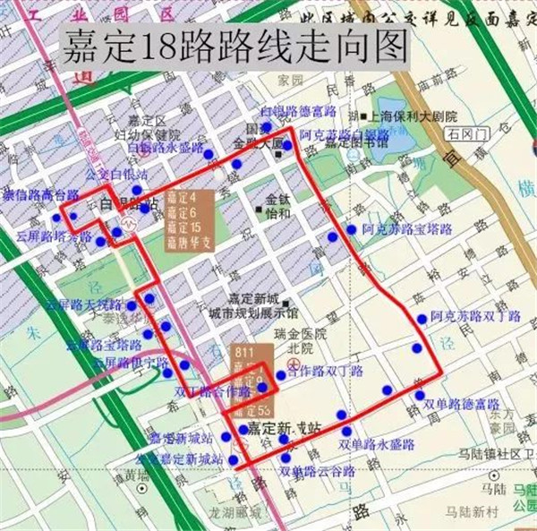 嘉定57路公交车路线图,嘉定55路公交车路线图 嘉定这6条公交线路即将调整走向,延长首末班车时间
