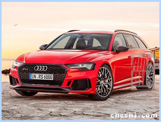 奥迪全新RS6街拍曝光!比M5造型更凶,3.5秒就能破百!