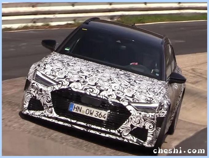 奥迪全新RS6街拍曝光!比M5造型更凶,3.5秒就能破百!
