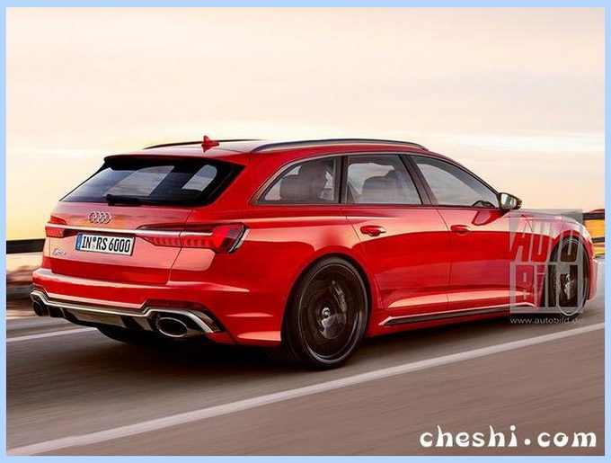 奥迪全新RS6街拍曝光!比M5造型更凶,3.5秒就能破百!