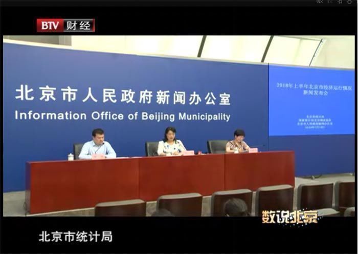 《数说北京》2018北京上半年经济发展