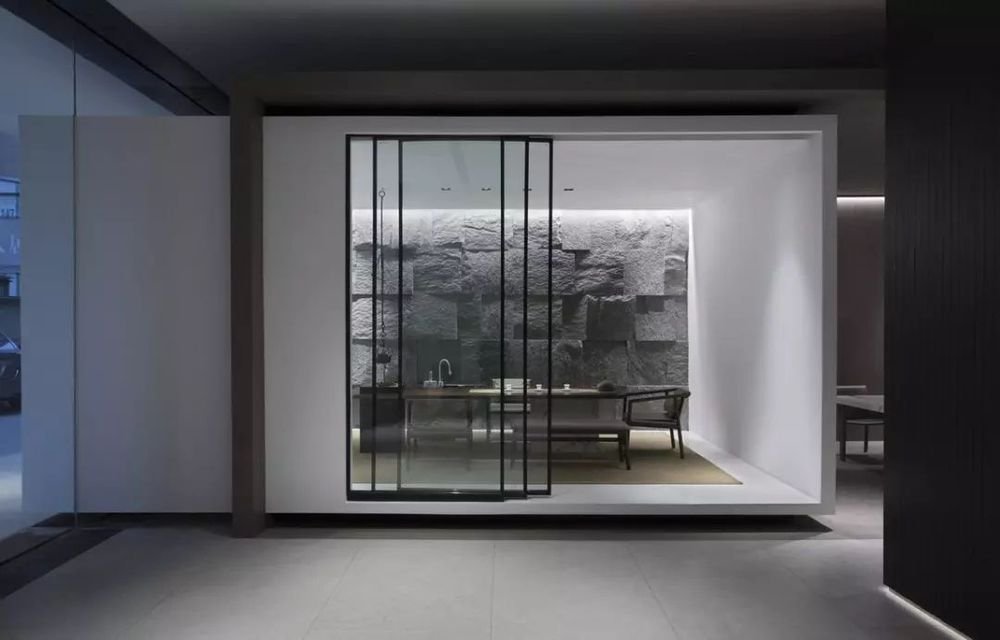 高级灰+粗犷石材,打造独具意境的艺术格调