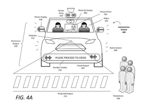自动驾驶汽车用闪烁灯光 奇怪噪音与人“交谈”