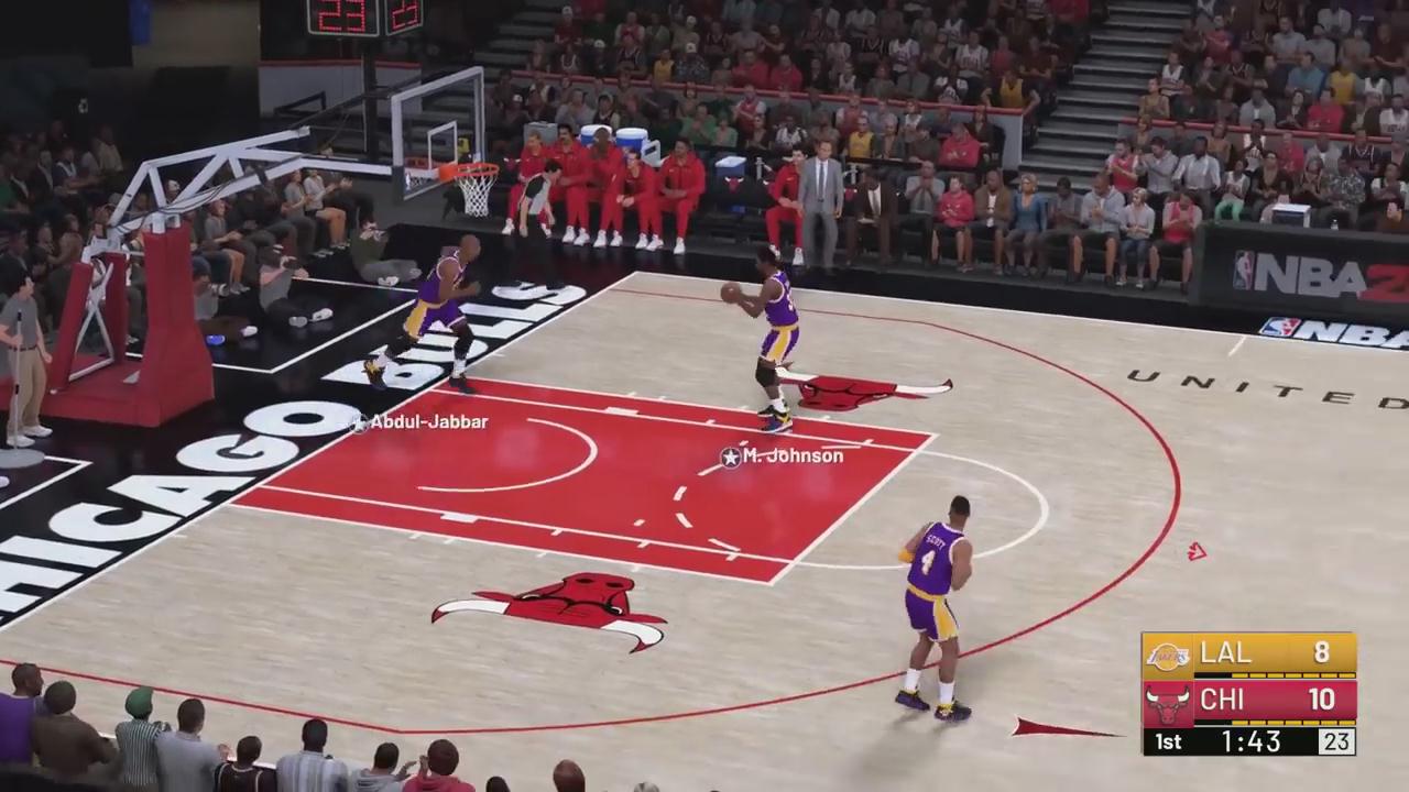 《NBA 2K19》全新演示 95-96公牛 乔丹高难度