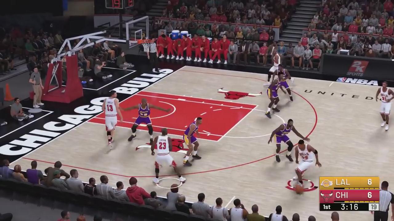 《NBA 2K19》全新演示 95-96公牛 乔丹高难度