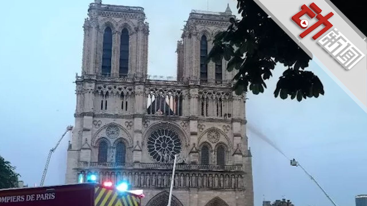 巴黎圣母院起火初步原因系意外 市民跪地为之