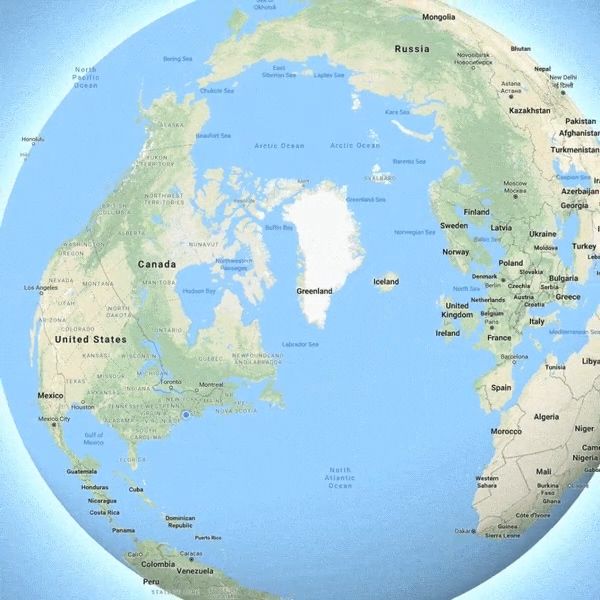 谷歌地图迎来比例更加精确的地球仪模式