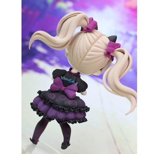 网友制《守望先锋》黑猫D.Va手办 网瘾少女软萌可爱