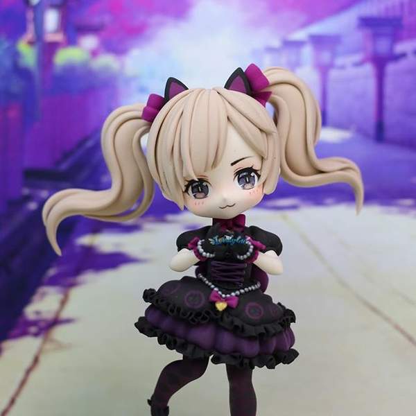 网友制《守望先锋》黑猫D.Va手办 网瘾少女软萌可爱