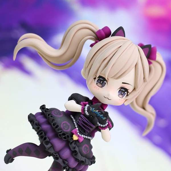 网友制《守望先锋》黑猫D.Va手办 网瘾少女软萌可爱