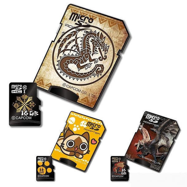 卡普空推出《怪物猎人》主题SD卡 16G容量售价1980日元
