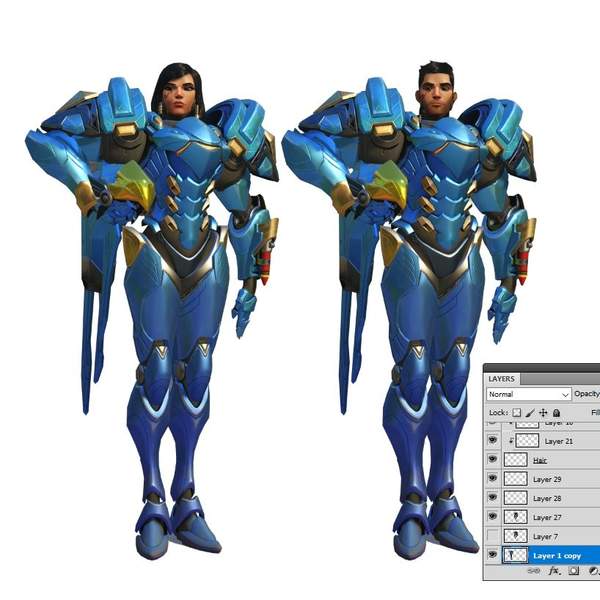 失散多年的兄妹?玩家自制《守望先锋》性转版英雄