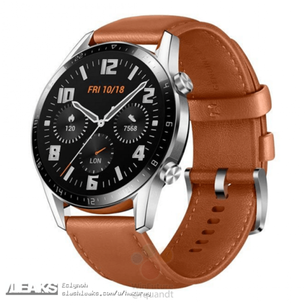 华为watch gt ftn-b19,华为watchgt和gt2 华为watch gt 2渲染图曝光 或与mate 30系列一同发布