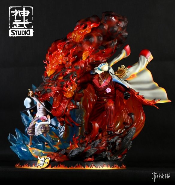 勇气拯救世界那几秒《海贼王》赤犬VS克比、香克斯雕像公开