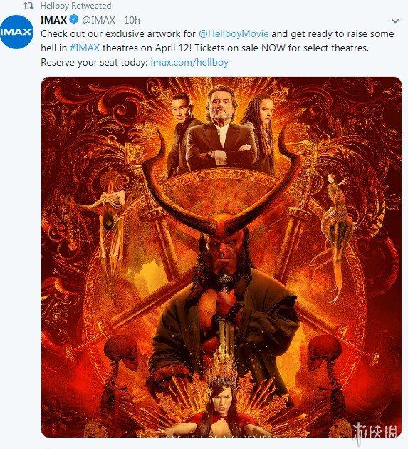 R级片《地狱男爵》曝光新IMAX海报 主角们霸气亮相