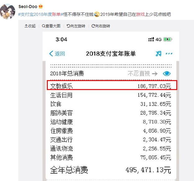 2018年支付宝年度账单出炉!网友:我哪儿来这么