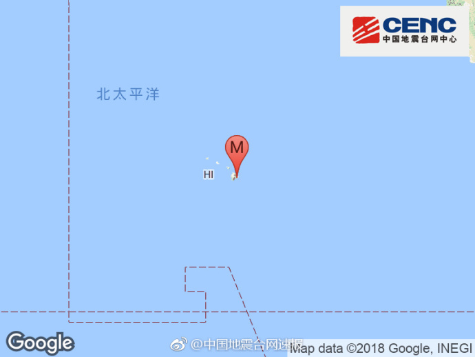 美国夏威夷群岛发生6.9级地震震源深度10千米