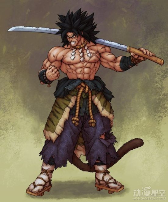 《七龙珠》日本武士化人设 赛亚人身披战甲手持长刀