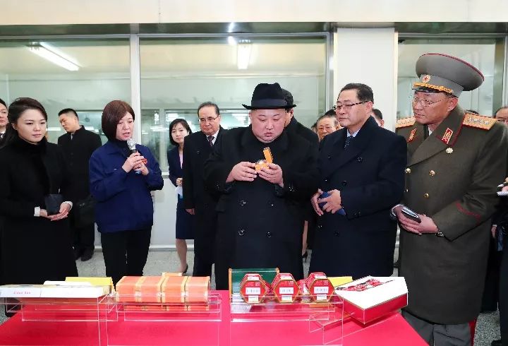 2019年1月9日,金正恩参观北京同仁堂股份有限公司同仁堂制药厂亦庄分厂,实地考察有关传统工艺及现代化中药加工生产线。新华社记者 谢环驰摄