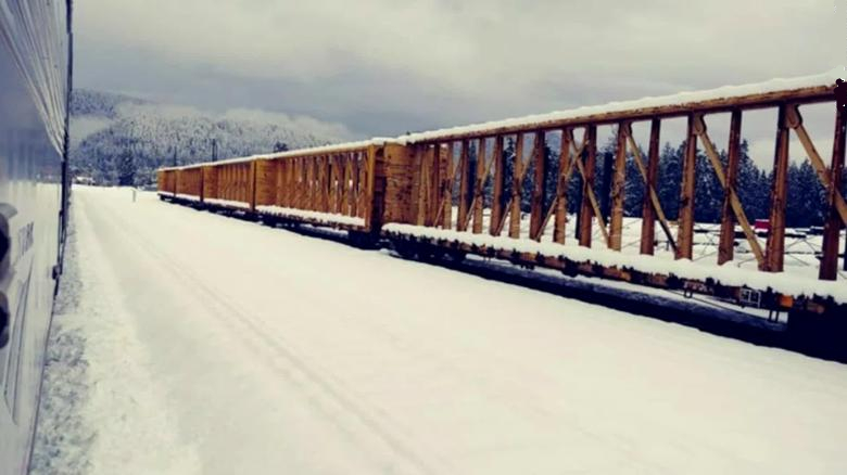 橡树岭附近地区的降雪量创下历史记录。（图源/CNN）