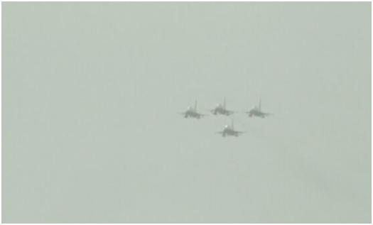  （参与阅兵的巴基斯坦空军喷气式飞机 图源：《黎明报》）