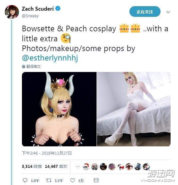 LOL女装父亲佬COS库巴姬、碧琪公主 假胸诱人,被赞F杯