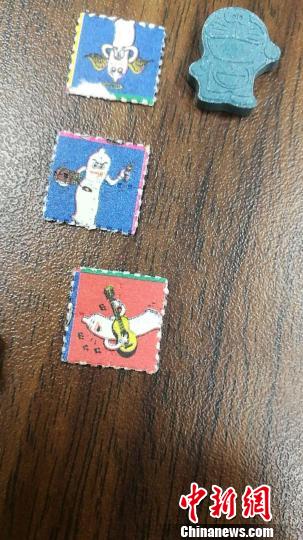 图为“邮票”。海南警方供图