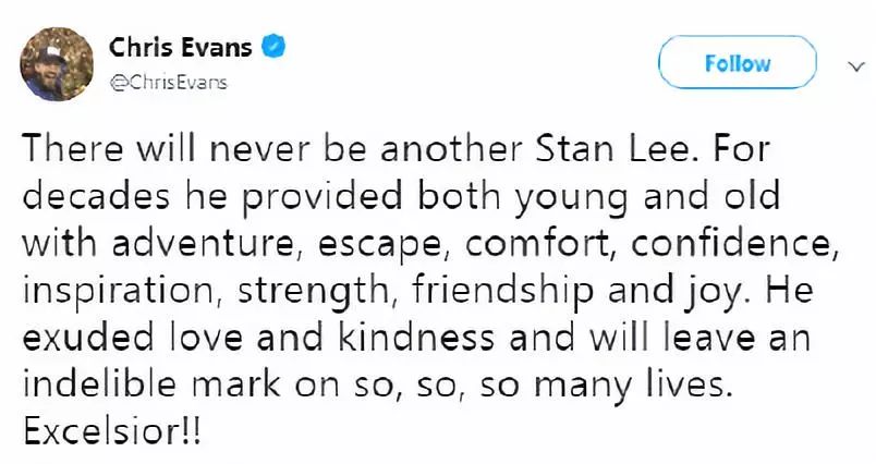 ins爱豆丨漫威英雄齐悼念斯坦·李…Excelsior