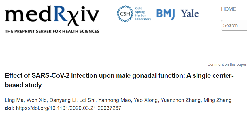 性腺功能会受影响,最新论文为新冠攻击睾丸功能提供间接临床证据