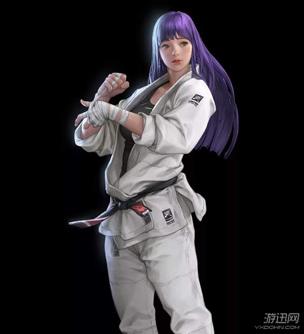 韩国概念艺术画家作品欣赏 跆拳道服少女清纯可爱