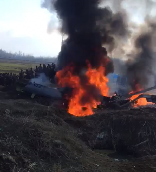 印度空军一架战机在克什米尔坠毁