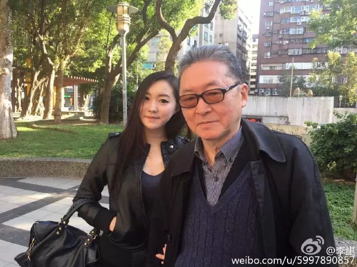 ▲李敖和女儿李谌(图/李敖个人微博截图)