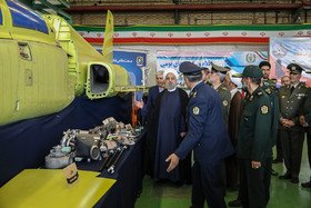 鲁哈尼参观新型国产战斗机Kowsar生产线