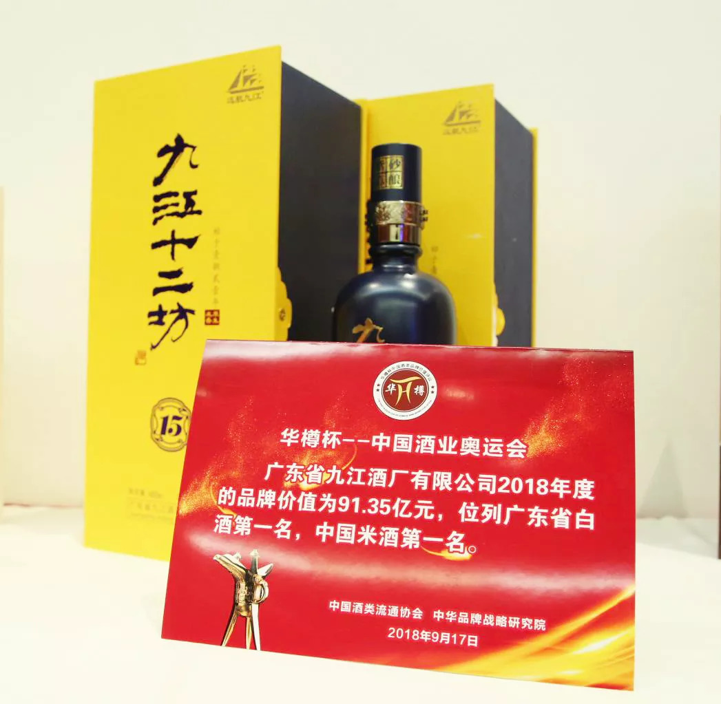 热烈祝贺九江酒厂蝉联:中国米酒品牌价值第一