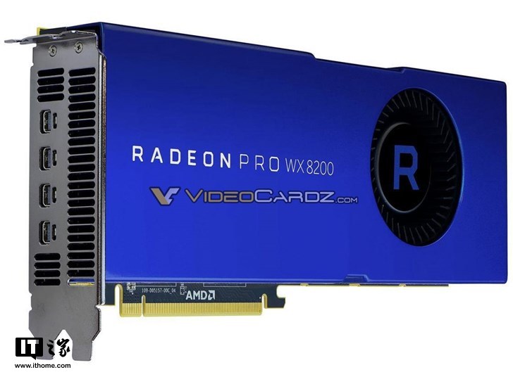 AMD正式发布Radeon Pro WX 8200：999美元的专业卡