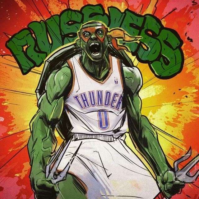 威少化身忍者神龟nba球星漫画集霸气侧漏