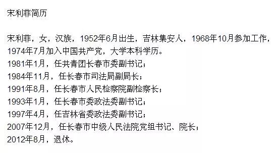 长春市中级人民法院原院长张德友被双开宋利菲被查