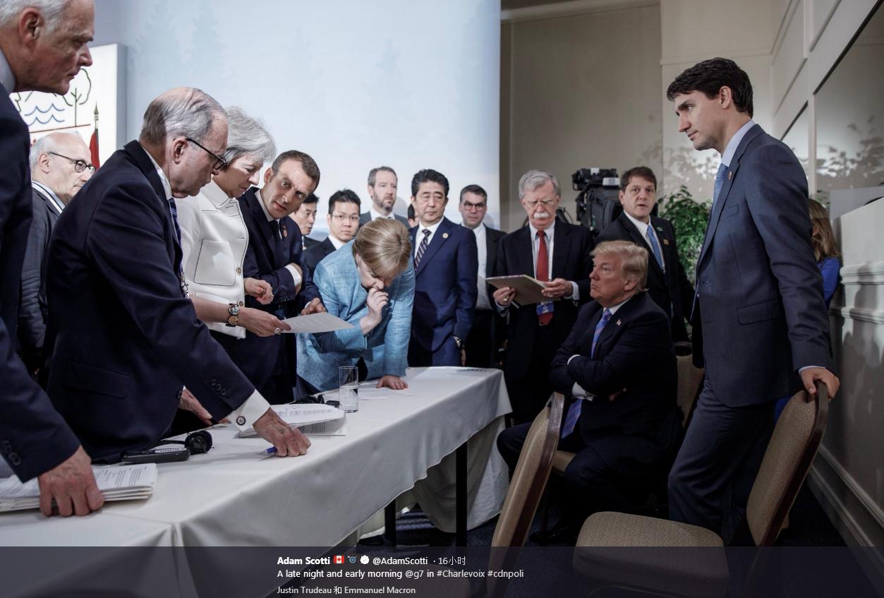 G7峰会不欢而散:同一场景,各国斗图争抢C位