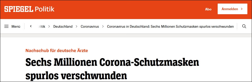 《明镜周刊》报道截图