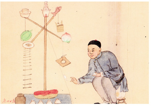 白鼠爬杆|白鼠|王月华|街头艺人