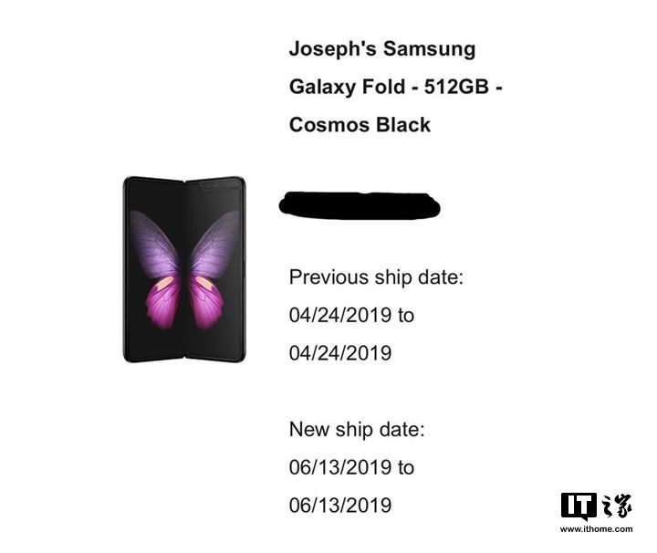 三星Galaxy Fold何时能发货?AT&T:6月13日可期